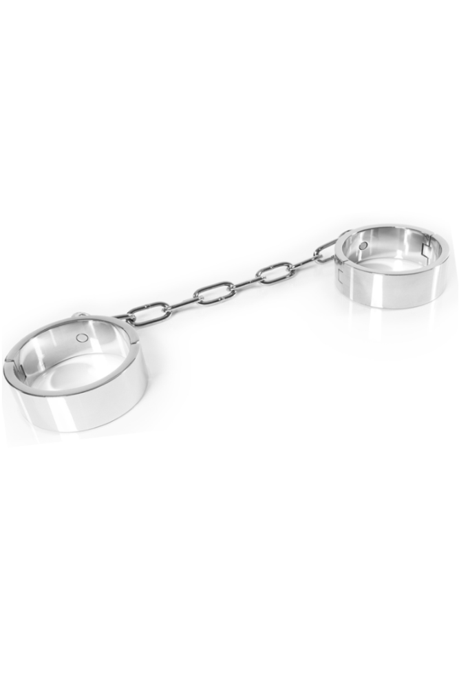 METAL HARD - MANETTE ALLA CAVIGLIA CON CHIAVE A BRUGOLA. SOTTOMISSIONE BDSM