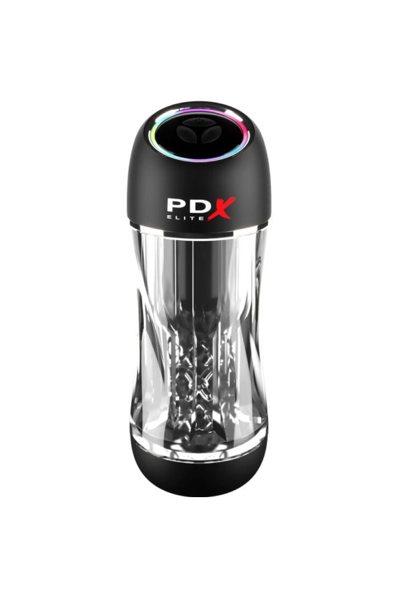 PDX ELITE - VIBRATORE STROKER VIEWTUBE PRO TRASPARENTE