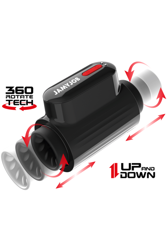 JAMYJOB - MASTURBATORE IN MODALIT TURBO CON SPINTA A VORTEX E ROTAZIONE A 360