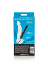 CALEXOTICS - DOPPIO PENETRATORE CON PERLINE NERO