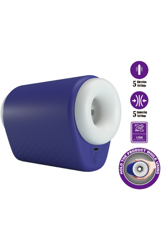 PRETTY LOVE - DJ LADY MASTURBATORE MASCHILE CON VIBRAZIONE 5 IMPOSTAZIONI VIOLA