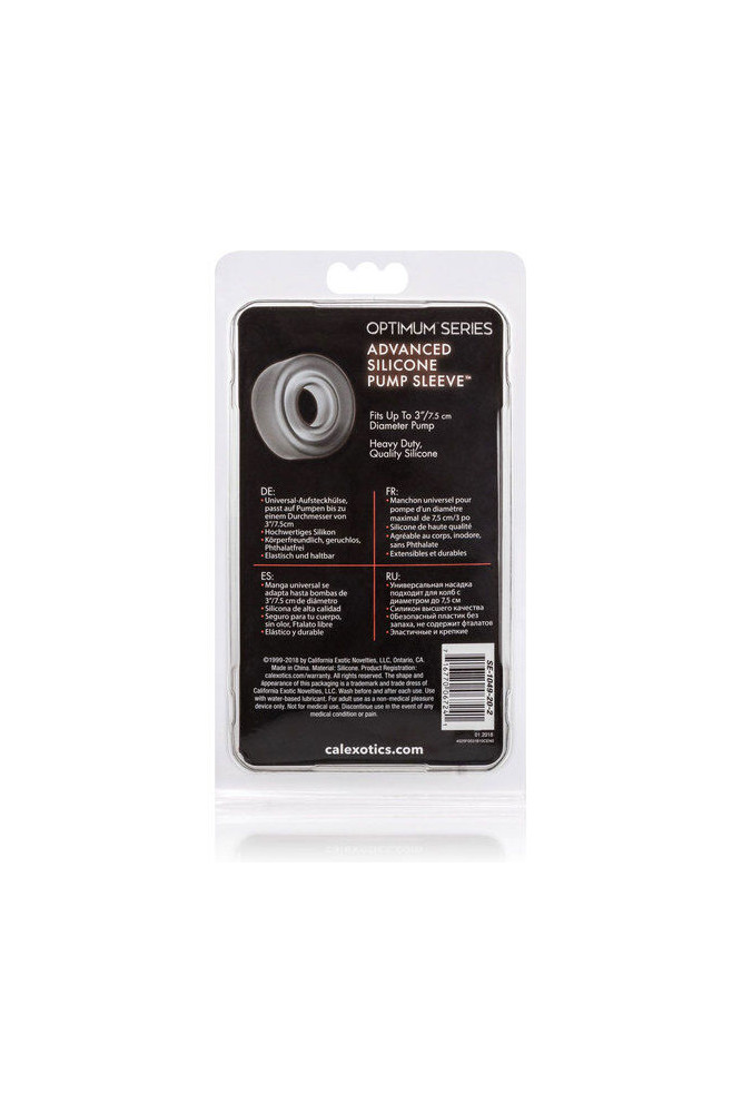 CALEXOTICS - MANICOTTO POMPA IN SILICONE ADV NERO