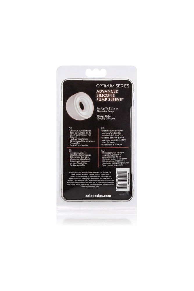 CALEXOTICS - MANICOTTO POMPA IN SILICONE TRASPARENTE ADV