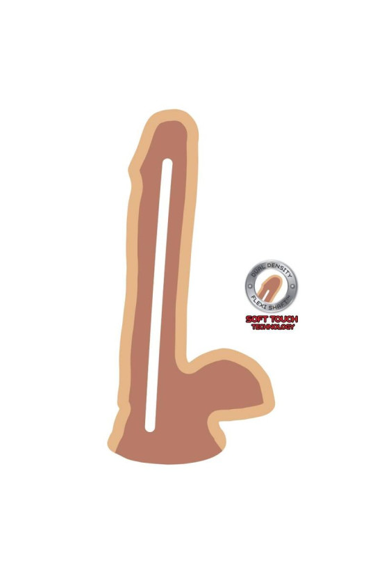 GET REAL - DILDO A DOPPIA DENSIT 17 CM PALLE PELLE