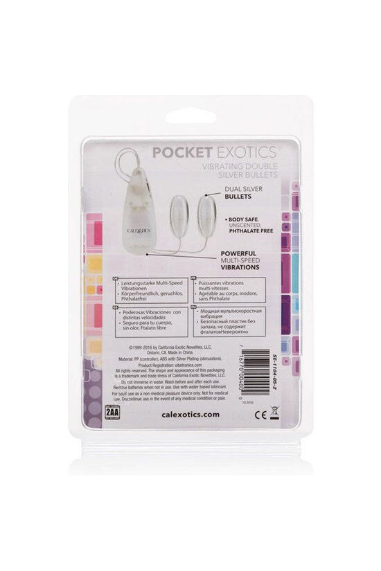 CALEXOTICS - PROIETTILI VIBRANTI ARGENTO DUO