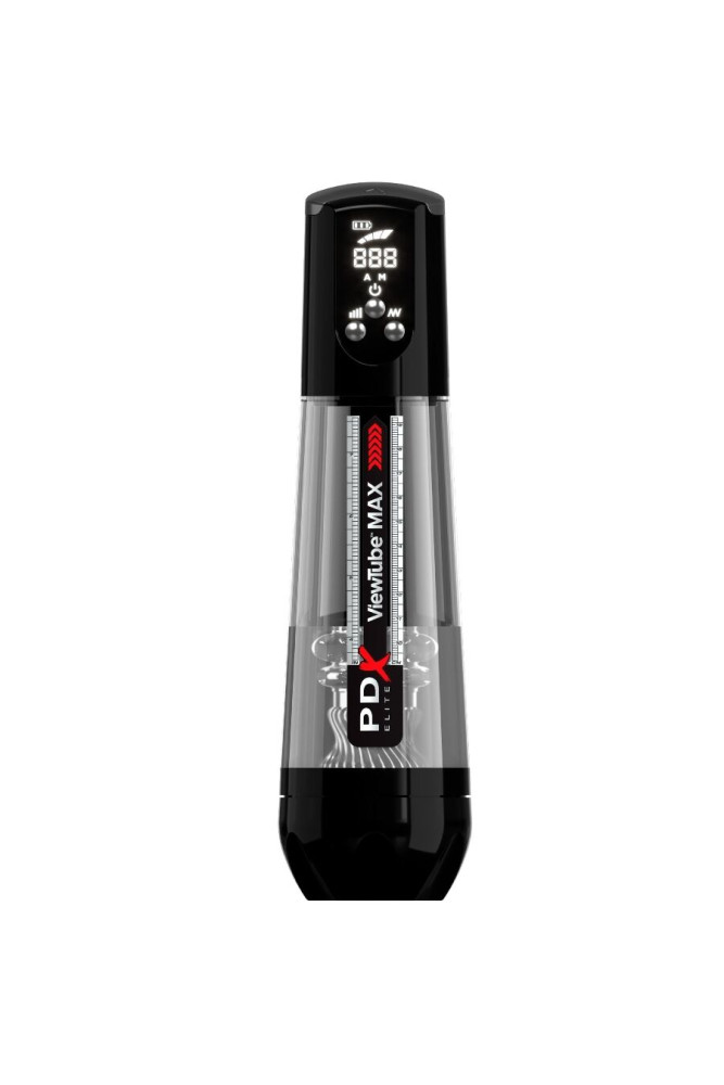 PDX ELITE - VIEWTUBE MAX VIEW MASTURBATORE AUTOMATICO CON ASPIRAZIONE TRASPARENTE