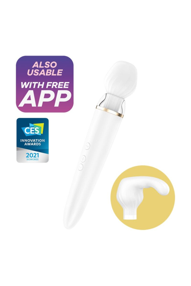 SATISFYER - APP DOUBLE WANDER BIANCO