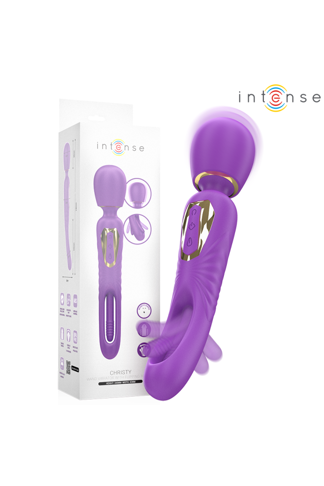 INTENSE - BACCHETTA VIBRANTE CHRISTY CON LINGUA MOBILE