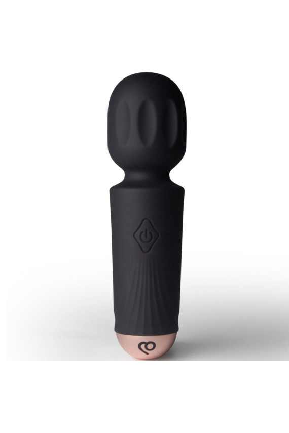 ROCKS-OFF - MINI BACCHETTA RICARICABILE 16 FUNZIONI TULIPANO NERO