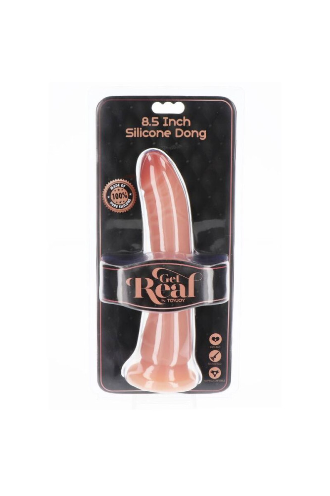GET REAL - DONG IN SILICONE 21 CM PELLE