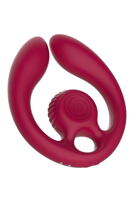 SNAIL VIBE - GIZI DUO STIMOLATORE DI COPPIA TELECOMANDO BORDEAUX