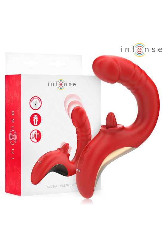 INTENSE - PAULINA VIBRATORE E STIMOLATORE A FORMA DI U ROSSO