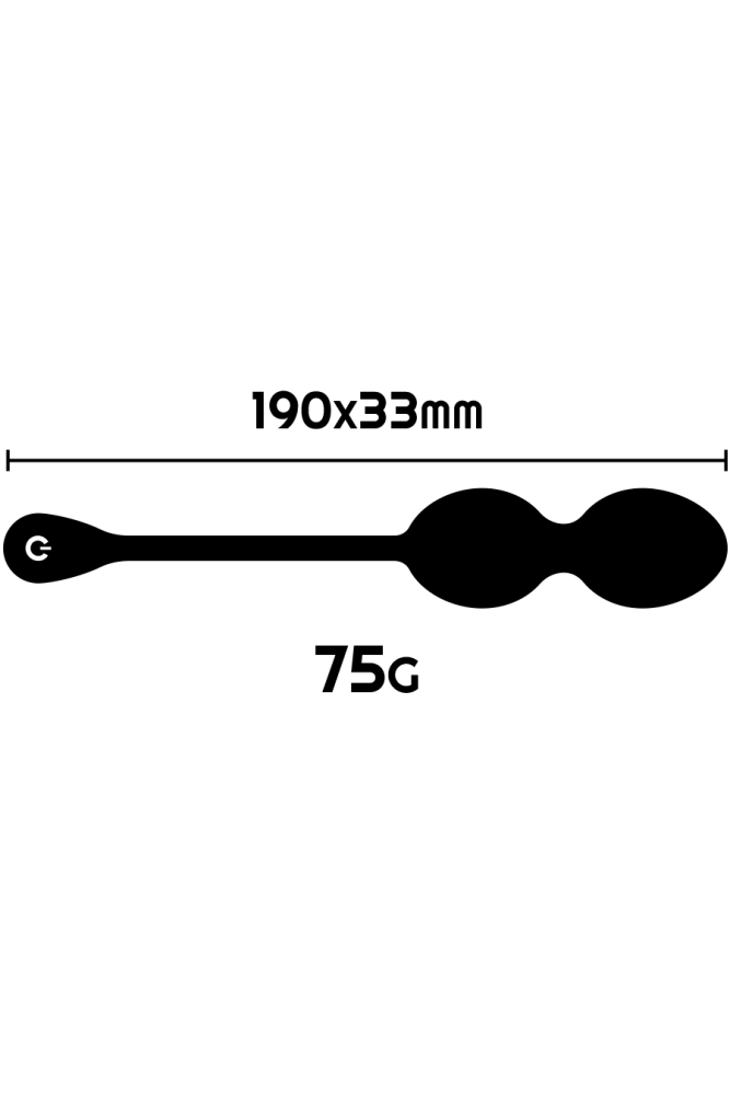 RITHUAL - NISHA SFERE KEGEL VIBRANTI RICARICABILI NERE