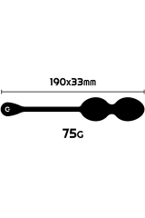 RITHUAL - NISHA SFERE KEGEL VIBRANTI RICARICABILI NERE