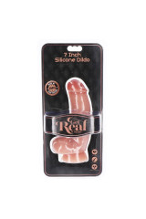 GET REAL - DILDO IN SILICONE 18 CM CON PALLE IN PELLE