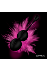RITHUAL - NISHA SFERE KEGEL VIBRANTI RICARICABILI NERE