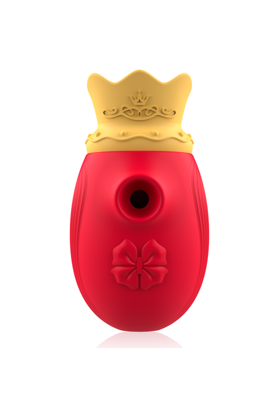 INTENSE - STIMOLATORE CLITORIDEO 10 MODALITÀ DI ASPIRAZIONE E LECCATURA - ROSSO