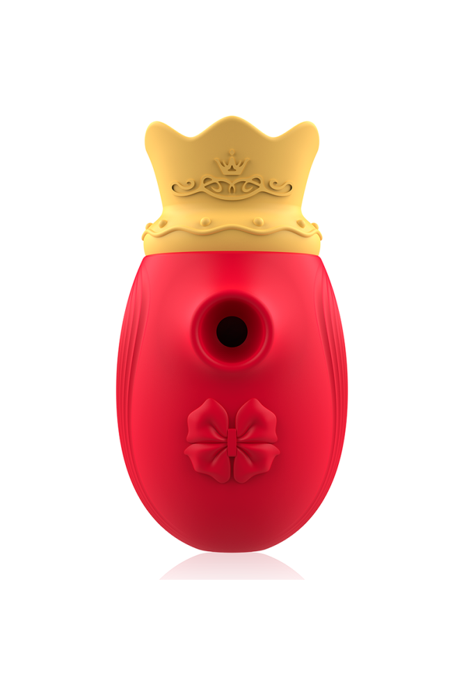 INTENSE - STIMOLATORE CLITORIDEO 10 MODALITÀ DI ASPIRAZIONE E LECCATURA - ROSSO