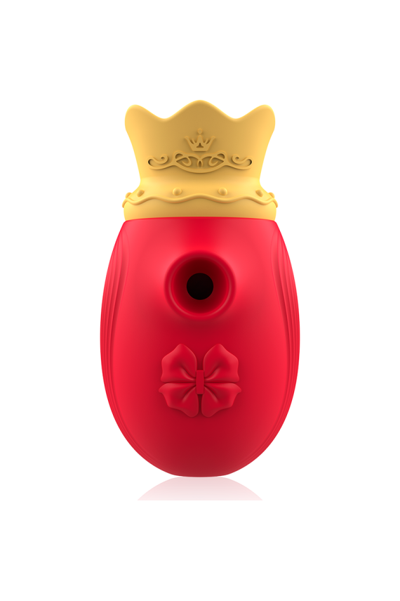 INTENSE - STIMOLATORE CLITORIDEO 10 MODALITÀ DI ASPIRAZIONE E LECCATURA - ROSSO