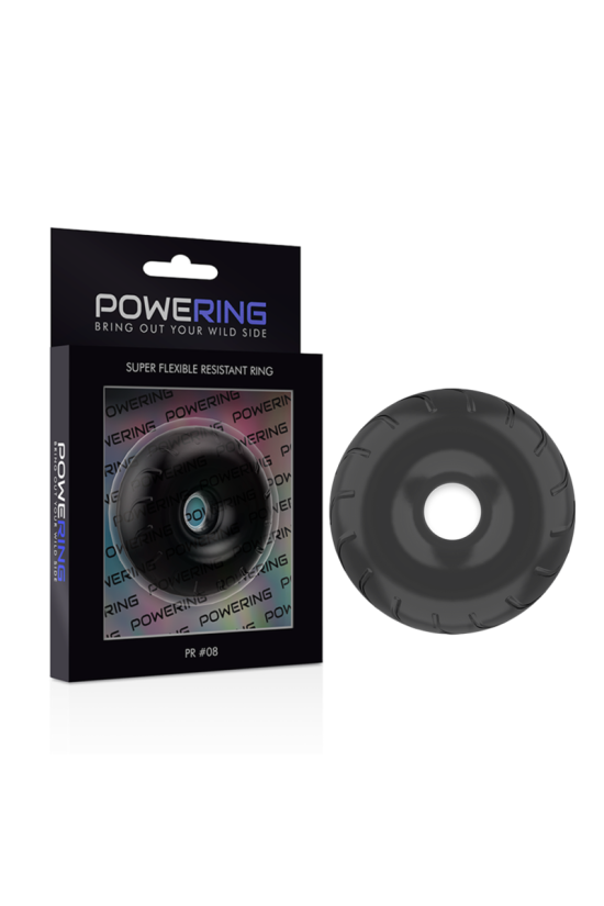 POWERING - ANELLO PER PENE SUPER FLESSIBILE E RESISTENTE 5CM PR08 NERO