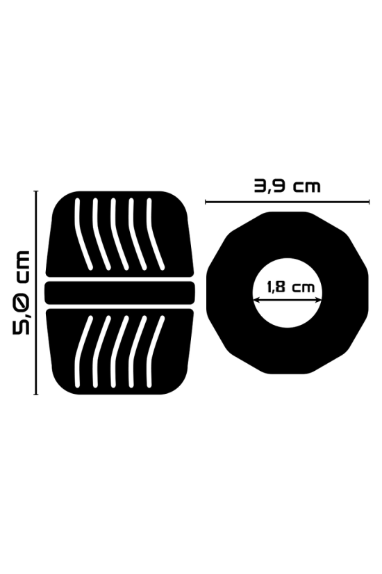 POWERING - ANELLO PER PENE SUPER FLESSIBILE E RESISTENTE 5 CM PR11 NERO