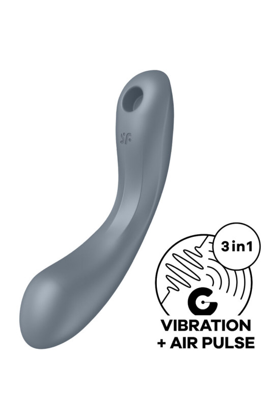 SATISFYER - CURVE TRINITY 1 AIR PULSE VIBRAZIONE GRIGIO