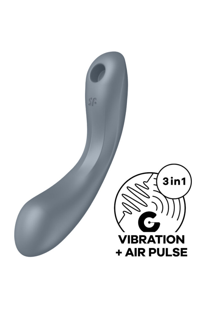 SATISFYER - CURVE TRINITY 1 AIR PULSE VIBRAZIONE GRIGIO