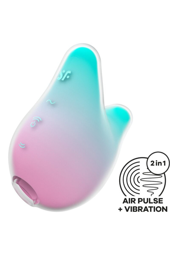 SATISFYER - MERMAID VIBES STIMOLATORE E VIBRATORE MENTA E ROSA