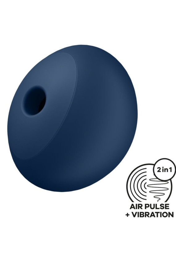 SATISFYER - AIR POWER 4 STIMOLATORE E VIBRATORE 12 VIBRAZIONI BLU