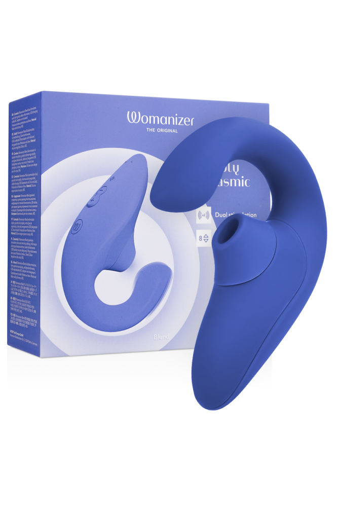 WOMANIZER - BLEND RABBIT VIBRATOR STIMOLATORE BLU VIBRANTE