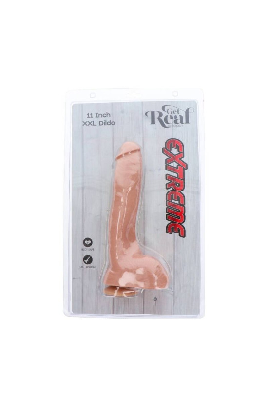 GET REAL - DILDO XXL ESTREMO 28 CM PELLE
