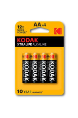 KODAK - BATTERIA ALCALINA XTRALIFE AA LR6 BLISTER * 4