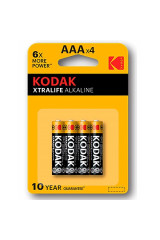 KODAK - BATTERIA ALCALINA XTRALIFE AAA LR03 BLISTER * 4