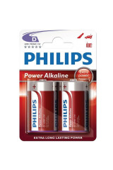 PHILIPS - POWER ALKALINE PILA D LR20 BLISTER * 2