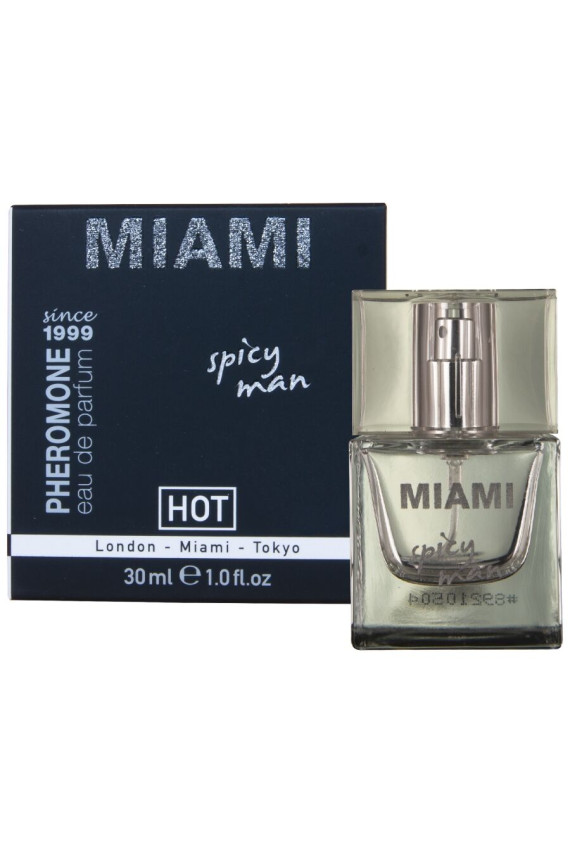 HOT - PROFUMO AI FEROMONI MIAMI SPICY MAN 30 ML