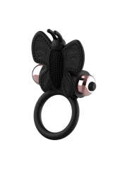 COQUETTE CHIC DESIRE - ANELLO CAZZO FARFALLA CON VIBRATORE NERO/ORO