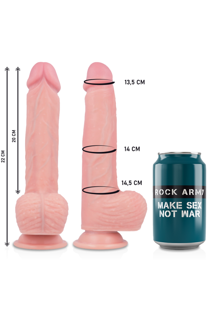 ROCKARMY - SILICONE LIQUIDO PREMIUM HAWK REALISTICO 22 CM -O- 4.6 CM