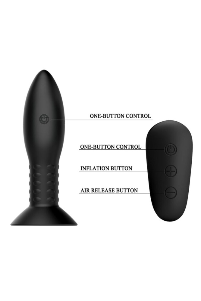 MR PLAY - SPINA CON TELECOMANDO SFERE ROTANTI NERE