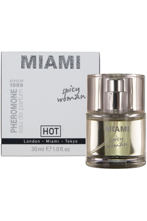 HOT - PROFUMO AI FEROMONI MIAMI SPICY WOMAN 30 ML