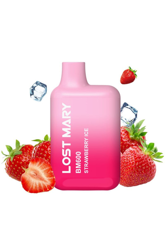 LOST MARY - BM600 NICOTINA VAPER 2% MONOUSO FRAGOLA GHIACCIO