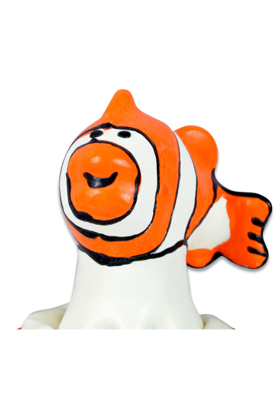 CONDOMERIE - PRESERVATIVI NOVITÀ DIPINTI A MANO PESCE ARANCIONE