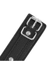 DARKNESS - MANETTE IN PELLE STRUTTURATA NERA