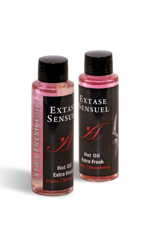 EXTASE SENSUAL - OLIO DA MASSAGGIO CON EFFETTO FRAGOLA EXTRA FRESCO 100 ML
