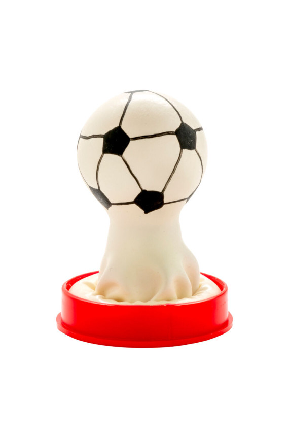 CONDOMERIE - PRESERVATIVI NOVITÀ DIPINTI A MANO CALCIO