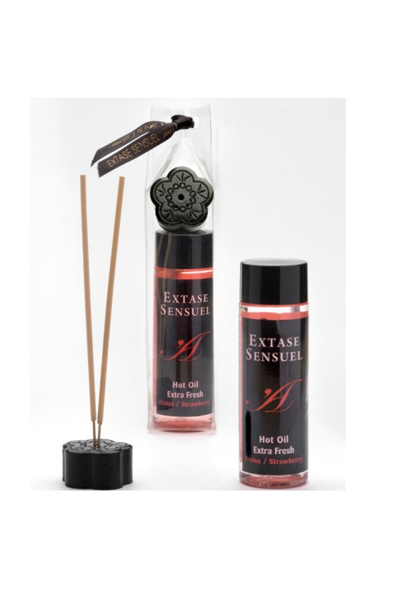 EXTASE SENSUAL - OLIO DA MASSAGGIO CON EFFETTO FRAGOLA EXTRA FRESCO 100 ML