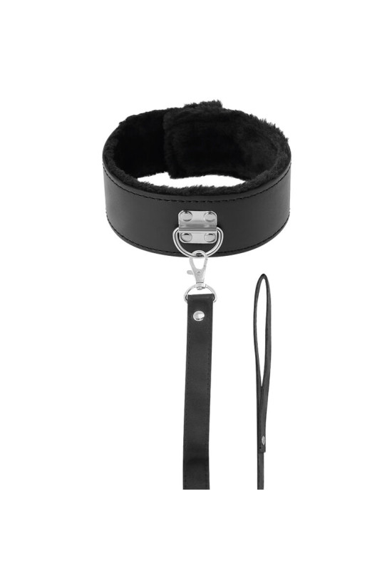 DARKNESS - COLLANA FODERATA CON CATENA IN TITANIO