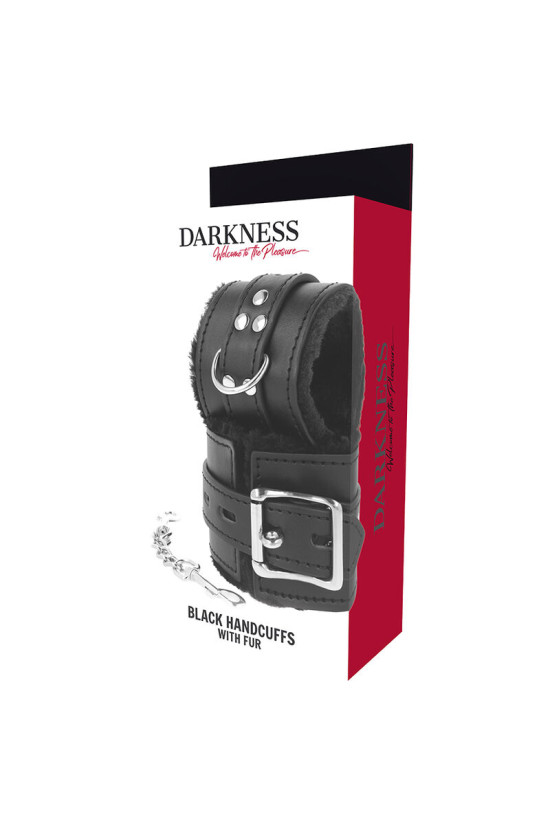 DARKNESS - MANETTE BDSM RIVESTITE NERE
