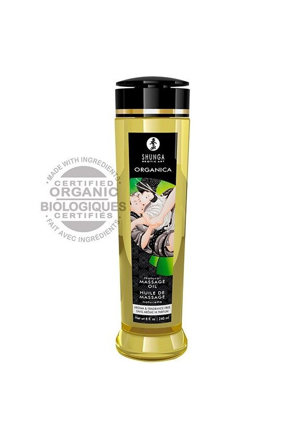 SHUNGA - OLIO DA MASSAGGIO BIOLOGICO NATURALE 240 ML