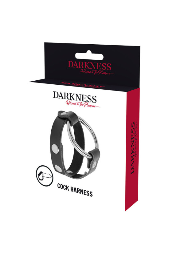 DARKNESS - ANELLO BDSM PER CAZZO E TESTICOLI