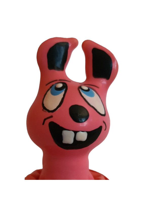 CONDOMERIE - PRESERVATIVI NOVITÀ DIPINTI A MANO LEPRE ROSA CHE RISE